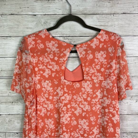 Full Moon Maternity Floral V Neck Top Size XXL - Picture 2 of 5